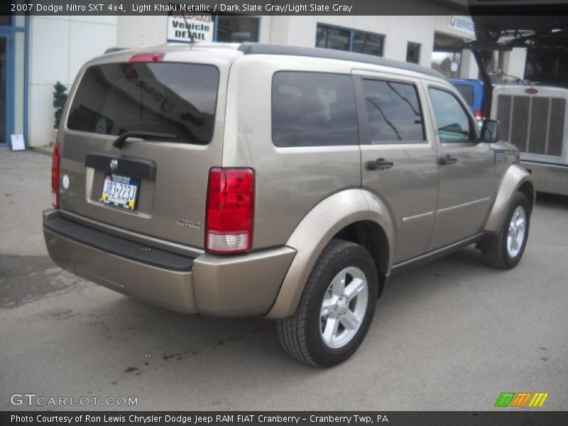 Light Khaki Metallic / Dark Slate Gray/Light Slate Gray 2007 Dodge Nitro SXT 4x4