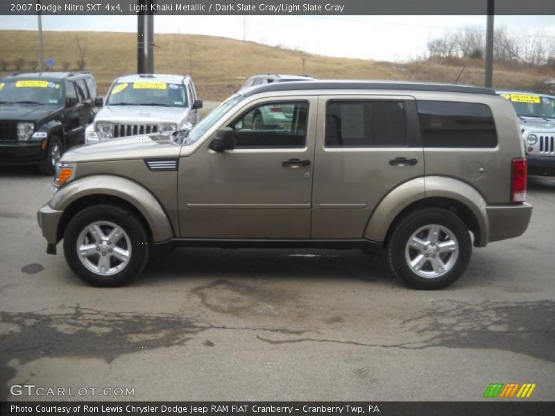 Light Khaki Metallic / Dark Slate Gray/Light Slate Gray 2007 Dodge Nitro SXT 4x4