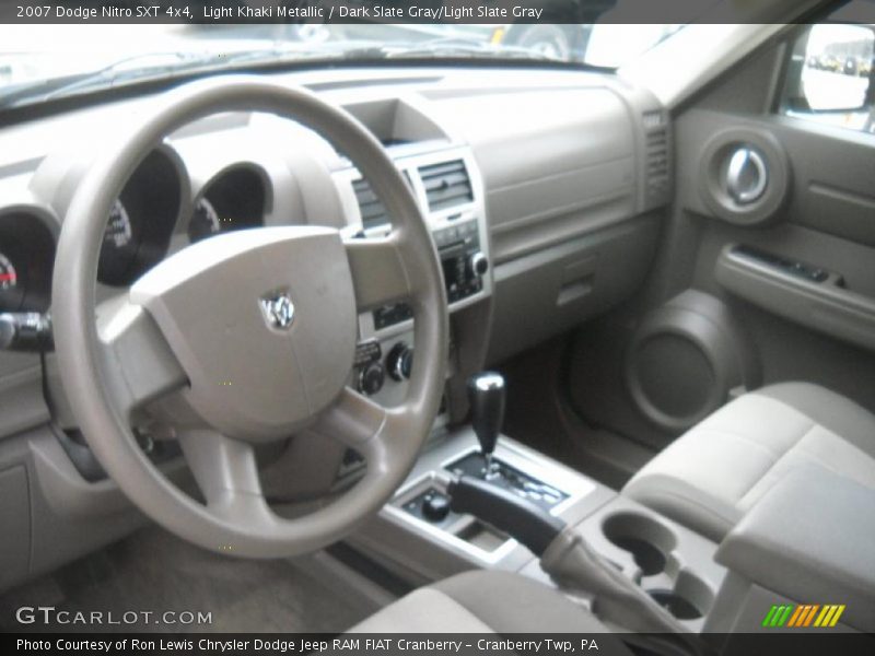 Light Khaki Metallic / Dark Slate Gray/Light Slate Gray 2007 Dodge Nitro SXT 4x4
