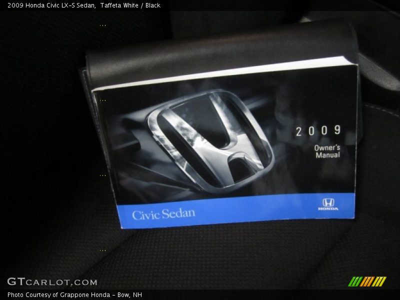 Taffeta White / Black 2009 Honda Civic LX-S Sedan