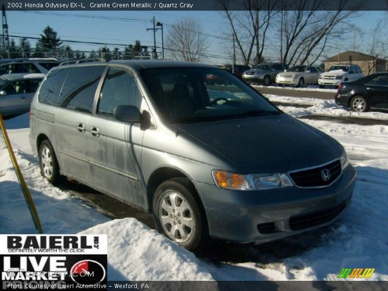 Granite Green Metallic / Quartz Gray 2002 Honda Odyssey EX-L