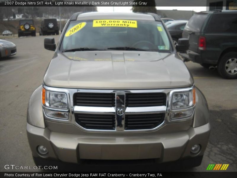 Light Khaki Metallic / Dark Slate Gray/Light Slate Gray 2007 Dodge Nitro SXT 4x4
