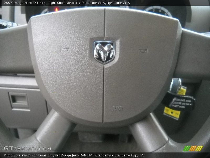 Light Khaki Metallic / Dark Slate Gray/Light Slate Gray 2007 Dodge Nitro SXT 4x4