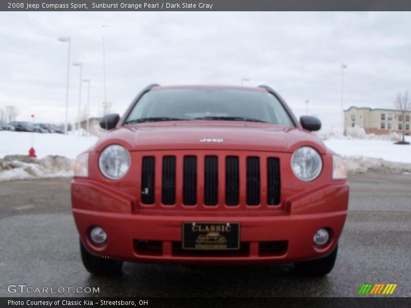 Sunburst Orange Pearl / Dark Slate Gray 2008 Jeep Compass Sport