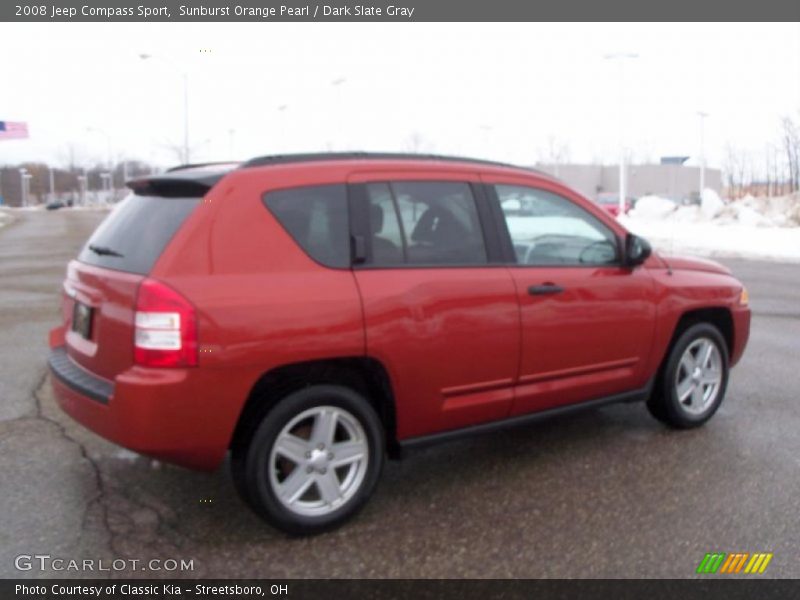 Sunburst Orange Pearl / Dark Slate Gray 2008 Jeep Compass Sport