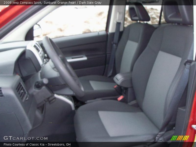 Sunburst Orange Pearl / Dark Slate Gray 2008 Jeep Compass Sport