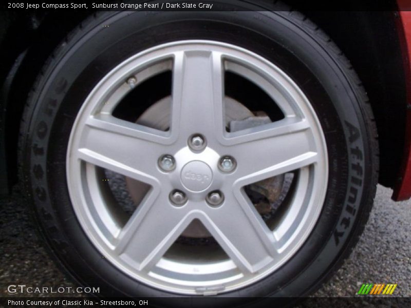 Sunburst Orange Pearl / Dark Slate Gray 2008 Jeep Compass Sport