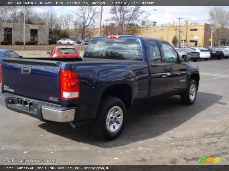 Midnight Blue Metallic / Dark Titanium 2009 GMC Sierra 1500 Work Truck Extended Cab