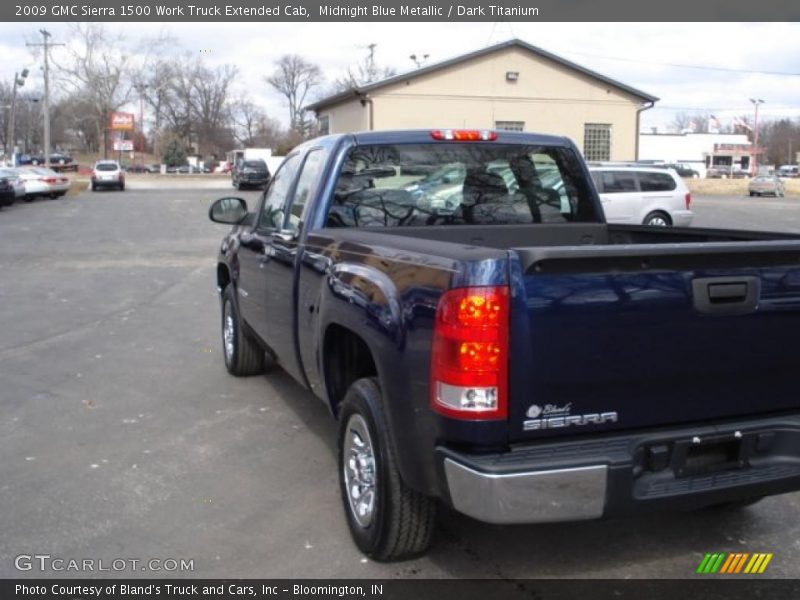 Midnight Blue Metallic / Dark Titanium 2009 GMC Sierra 1500 Work Truck Extended Cab