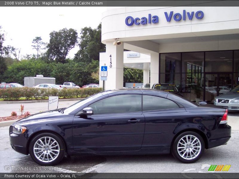 Magic Blue Metallic / Calcite Cream 2008 Volvo C70 T5
