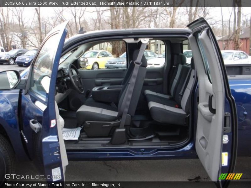  2009 Sierra 1500 Work Truck Extended Cab Dark Titanium Interior