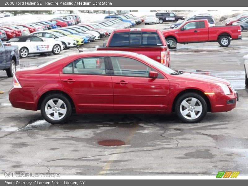 Redfire Metallic / Medium Light Stone 2008 Ford Fusion SE
