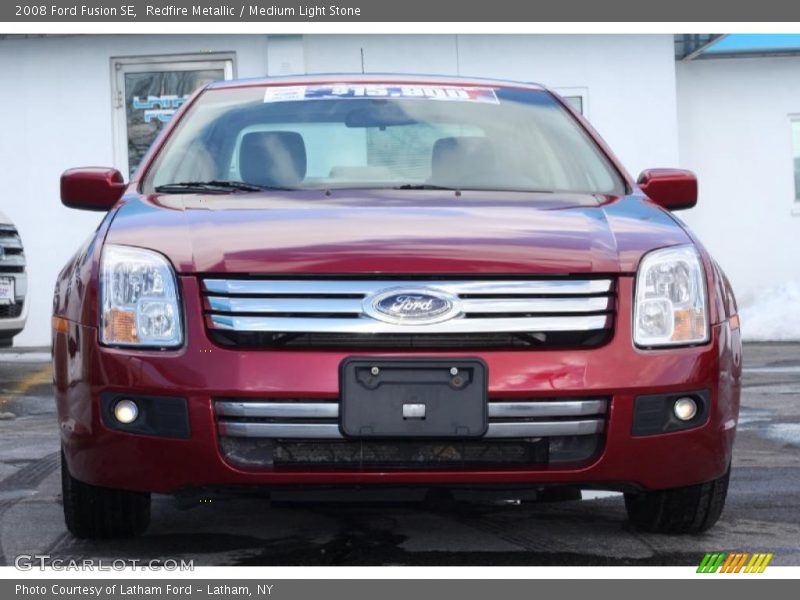 Redfire Metallic / Medium Light Stone 2008 Ford Fusion SE