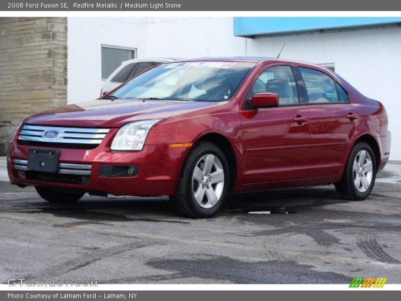 Redfire Metallic / Medium Light Stone 2008 Ford Fusion SE