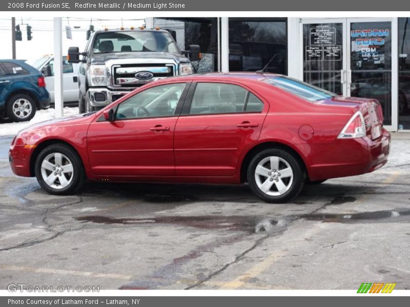 Redfire Metallic / Medium Light Stone 2008 Ford Fusion SE