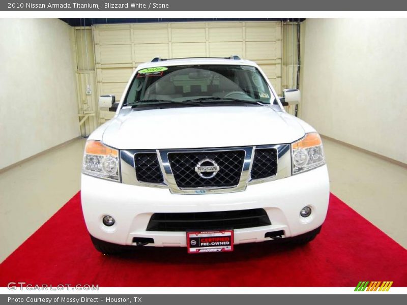 Blizzard White / Stone 2010 Nissan Armada Titanium