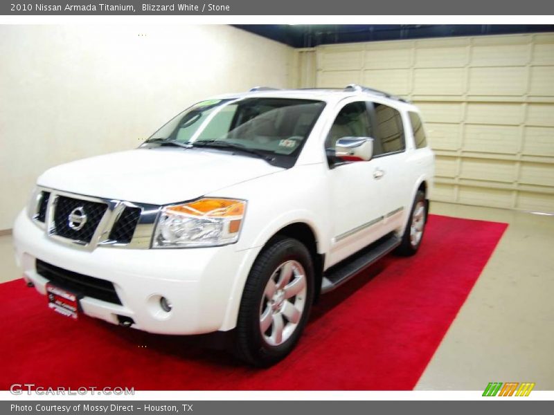 Blizzard White / Stone 2010 Nissan Armada Titanium