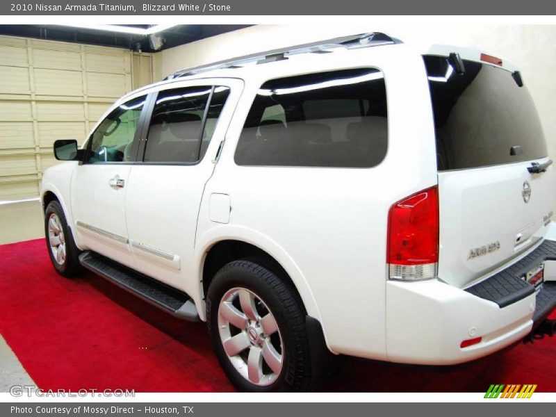 Blizzard White / Stone 2010 Nissan Armada Titanium