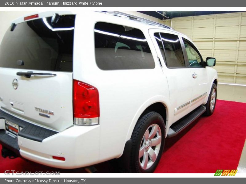 Blizzard White / Stone 2010 Nissan Armada Titanium