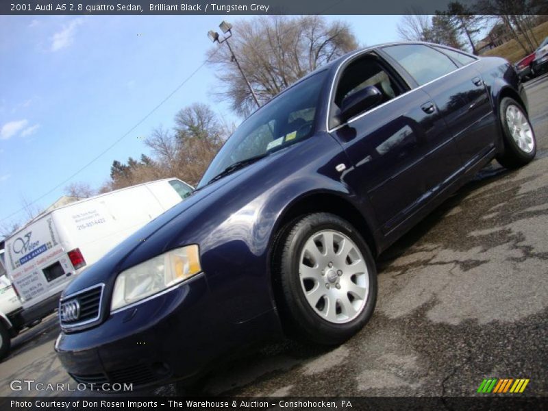 Brilliant Black / Tungsten Grey 2001 Audi A6 2.8 quattro Sedan