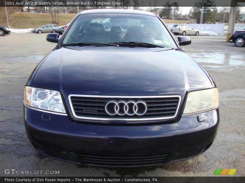 Brilliant Black / Tungsten Grey 2001 Audi A6 2.8 quattro Sedan