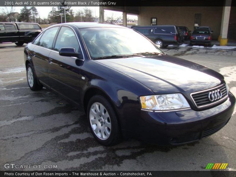 Brilliant Black / Tungsten Grey 2001 Audi A6 2.8 quattro Sedan