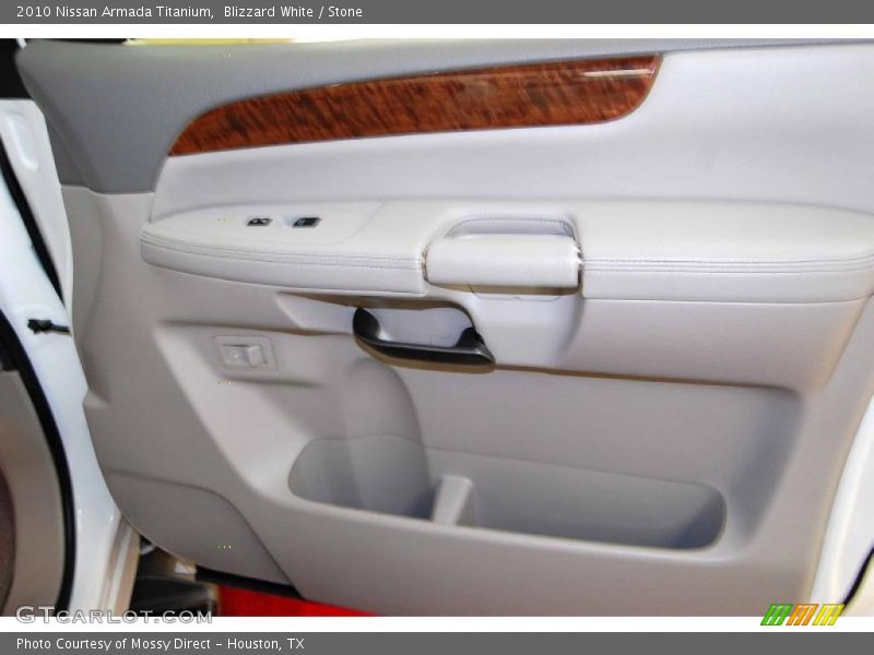 Blizzard White / Stone 2010 Nissan Armada Titanium