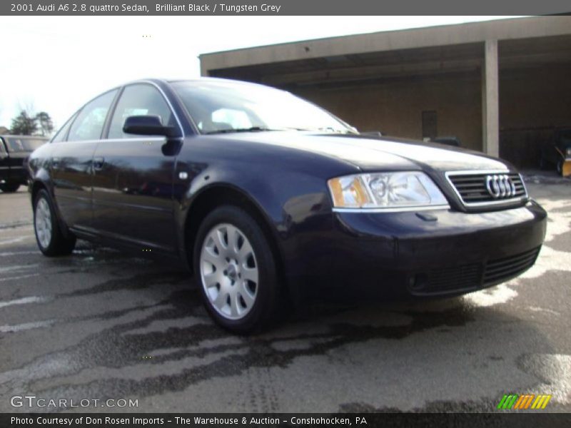 Brilliant Black / Tungsten Grey 2001 Audi A6 2.8 quattro Sedan