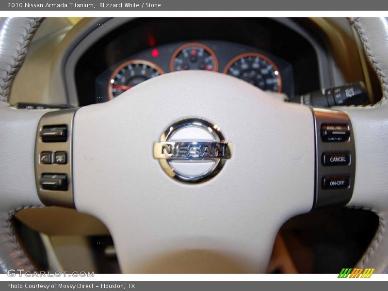 Blizzard White / Stone 2010 Nissan Armada Titanium