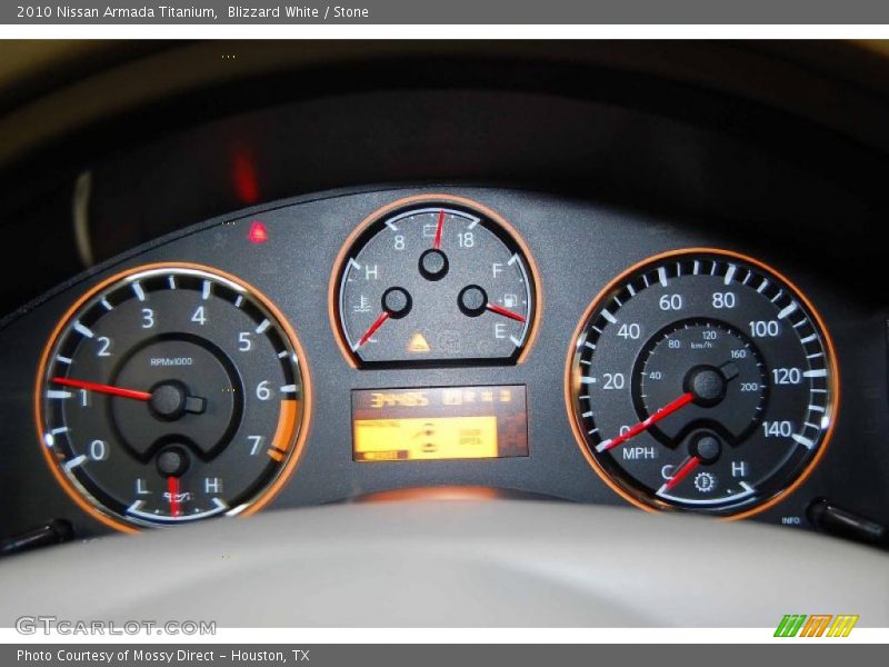 Blizzard White / Stone 2010 Nissan Armada Titanium