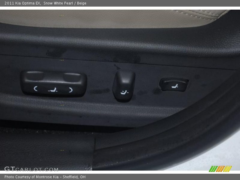 Snow White Pearl / Beige 2011 Kia Optima EX