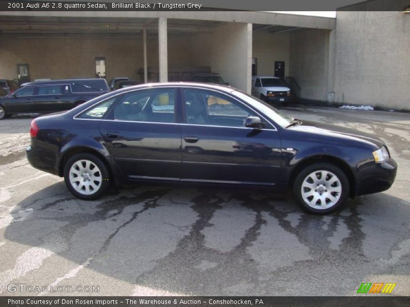 Brilliant Black / Tungsten Grey 2001 Audi A6 2.8 quattro Sedan