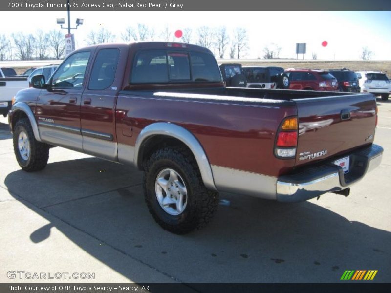 Salsa Red Pearl / Gray 2003 Toyota Tundra SR5 Access Cab