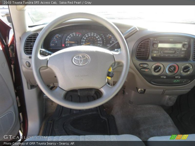 Salsa Red Pearl / Gray 2003 Toyota Tundra SR5 Access Cab