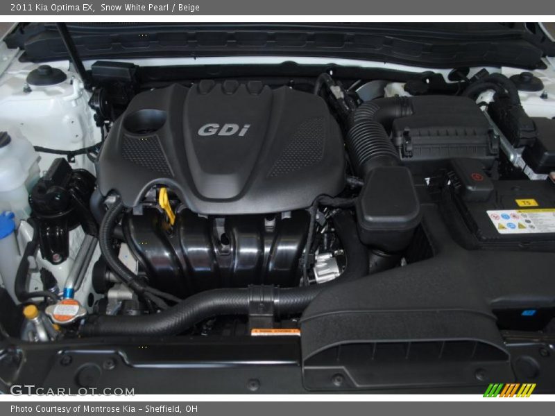 Snow White Pearl / Beige 2011 Kia Optima EX
