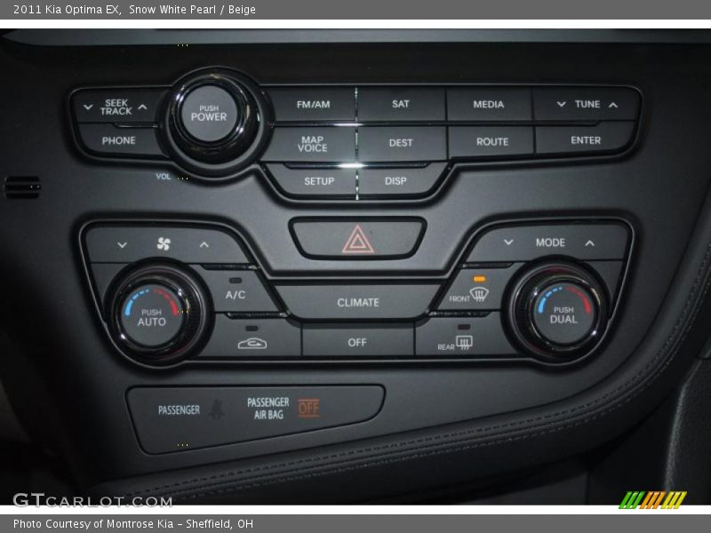 Snow White Pearl / Beige 2011 Kia Optima EX