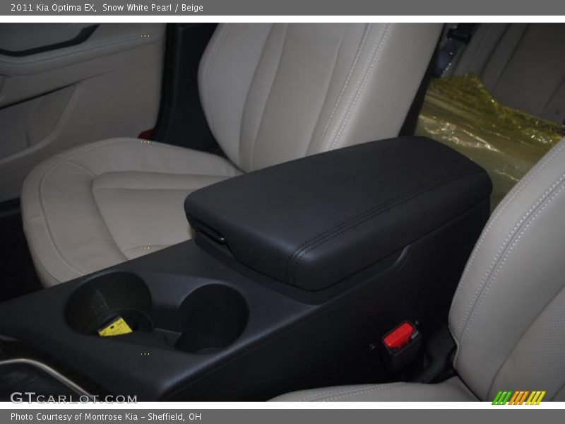 Snow White Pearl / Beige 2011 Kia Optima EX