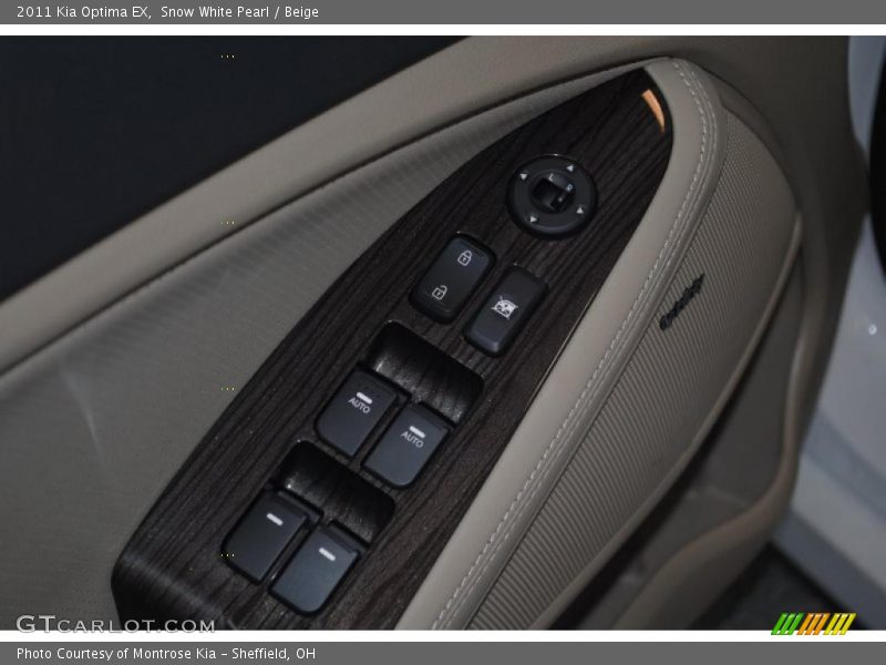 Snow White Pearl / Beige 2011 Kia Optima EX