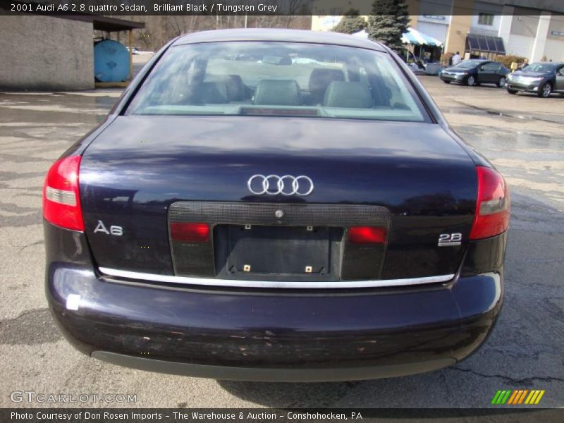 Brilliant Black / Tungsten Grey 2001 Audi A6 2.8 quattro Sedan