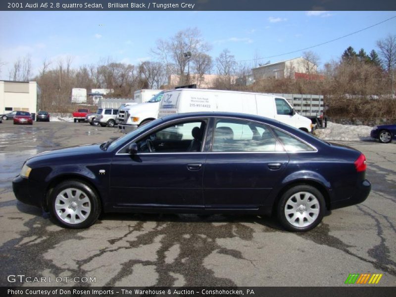 Brilliant Black / Tungsten Grey 2001 Audi A6 2.8 quattro Sedan