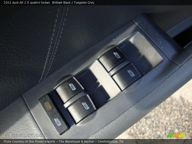 Brilliant Black / Tungsten Grey 2001 Audi A6 2.8 quattro Sedan