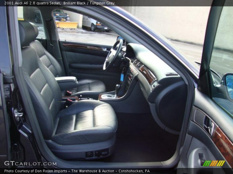 Brilliant Black / Tungsten Grey 2001 Audi A6 2.8 quattro Sedan