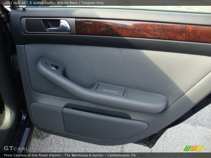 Brilliant Black / Tungsten Grey 2001 Audi A6 2.8 quattro Sedan