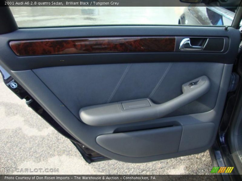 Brilliant Black / Tungsten Grey 2001 Audi A6 2.8 quattro Sedan