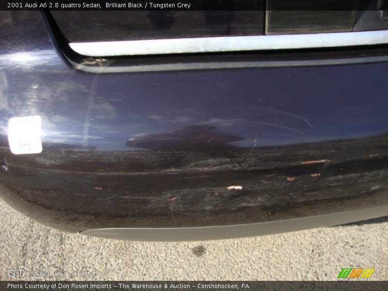 Brilliant Black / Tungsten Grey 2001 Audi A6 2.8 quattro Sedan