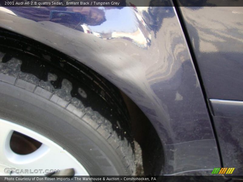 Brilliant Black / Tungsten Grey 2001 Audi A6 2.8 quattro Sedan