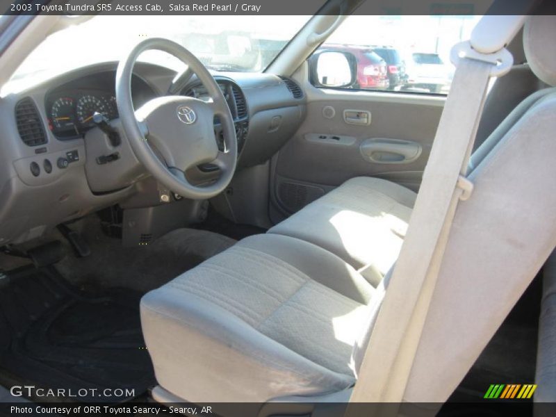 Salsa Red Pearl / Gray 2003 Toyota Tundra SR5 Access Cab