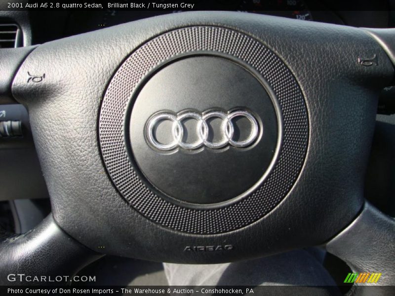 Brilliant Black / Tungsten Grey 2001 Audi A6 2.8 quattro Sedan