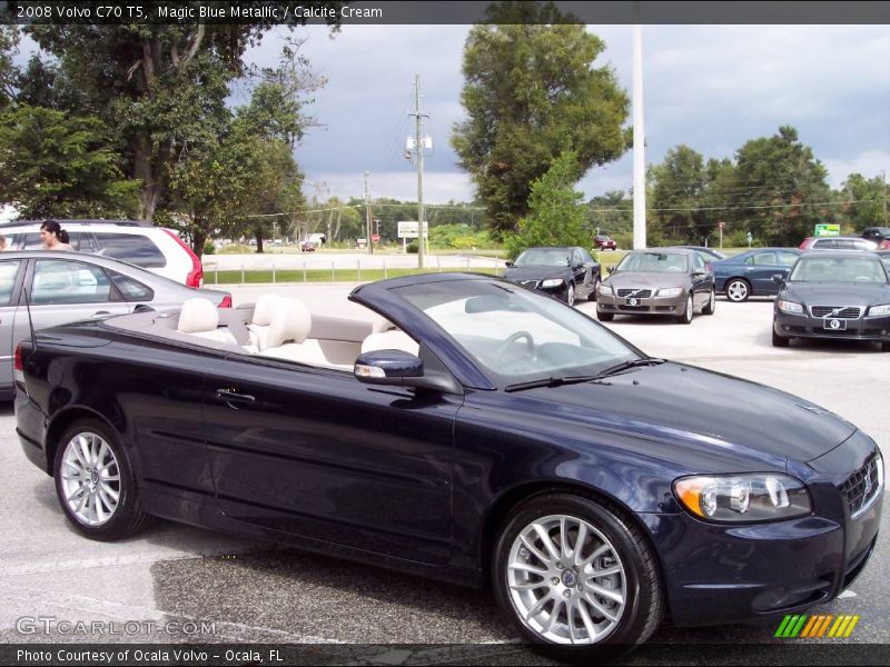 Magic Blue Metallic / Calcite Cream 2008 Volvo C70 T5