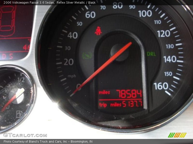 Reflex Silver Metallic / Black 2006 Volkswagen Passat 3.6 Sedan